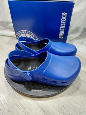 NWT Birkenstock Womens Birki Air 2.0 Ultra Blue EVA Clogs SIZE EU39 US 8 REG FIT